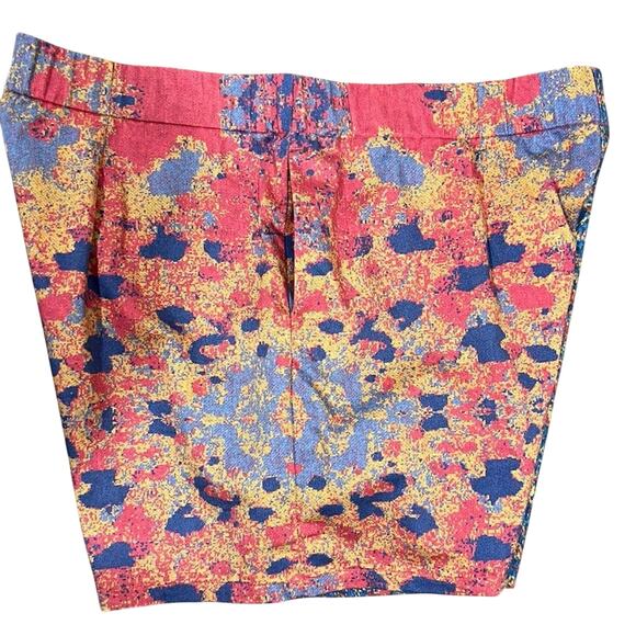 Azsalyn Colorblock Print Short Side Zip Women’s 12 Stretch Cotton Artsy Festival - Picture 8 of 9